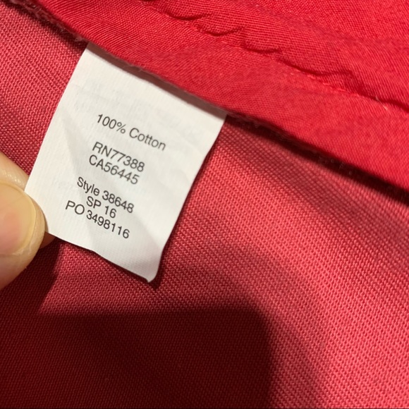 NWOT J. Crew The Sutton Red Orange Relaxed Fit Khaki Pants Size 32X30 - Picture 7 of 11